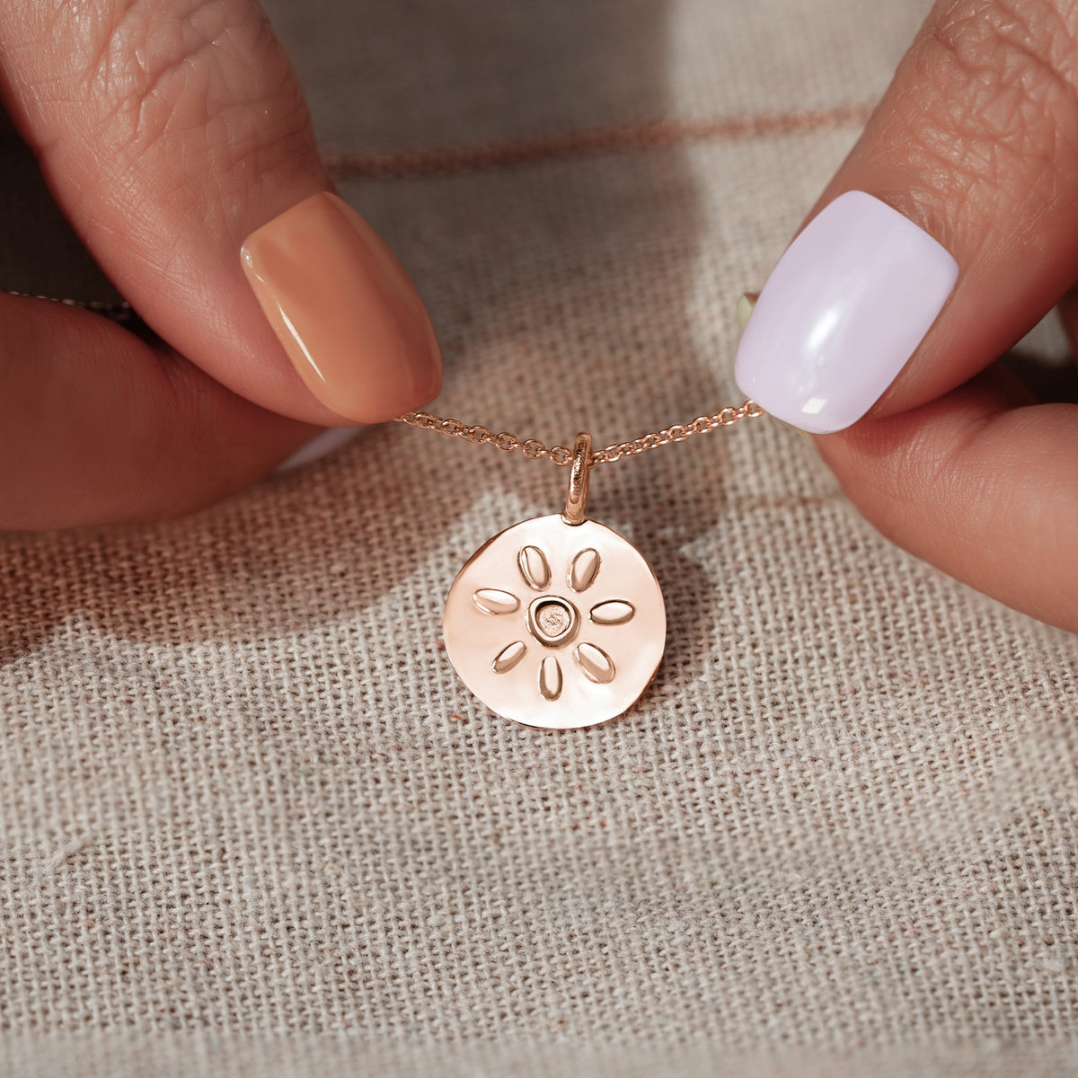 Personalized Name in Round Pendant Necklace