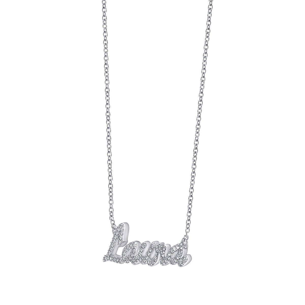 Pave Name Necklace