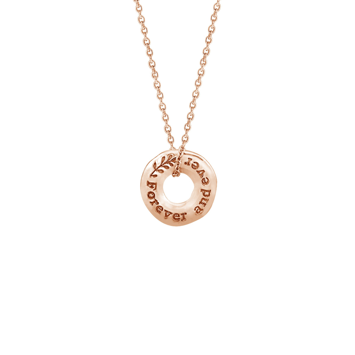Personalized Name in Circle Pendant Necklace