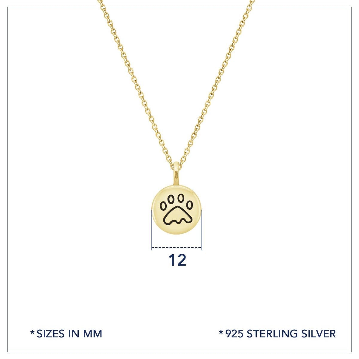 Paw Pendant Necklace