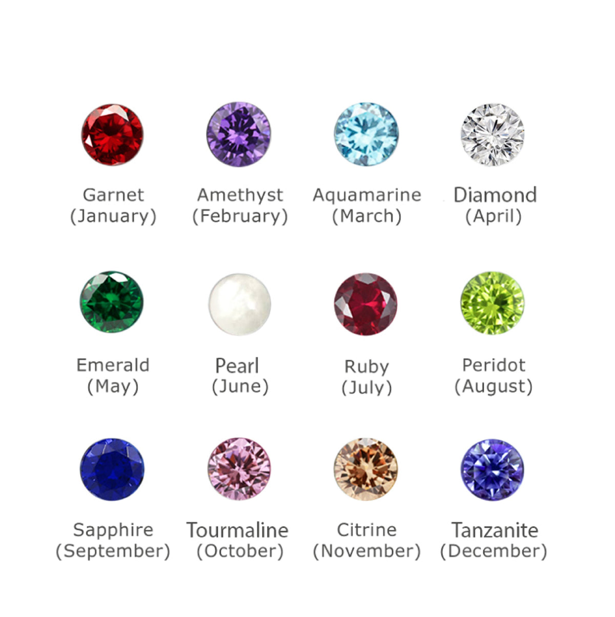 Personalized Name Ring with Birthstones